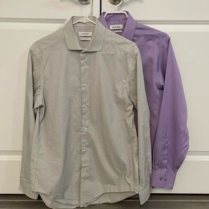 Two Slimfit Calvin Klein Shirts